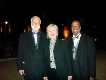 Gary May & Secretary of state Hillary Clinton