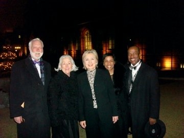 The Mays with Secretary of State Hillary Clinton