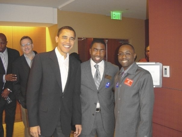 Commissioner Lee May and President Barack Obama  